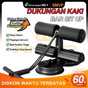 【COD】XMVP Mesin Sit-Up Hisapan Kuat Daya Super 3 Tingkat Intensitas Alat Latihan Inti Perut dengan Kunci Kaki & Tali Tarik Profesional untuk Latihan Perut Efektif