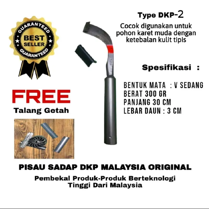 PISAU SADAP KARET TEKNOLOGI UNGGUL MALAYSIA  DKP-2 0