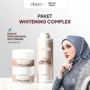 ELLAKIM Paket Whitening Complex - Mencerahkan & Melembapkan Wajah Kusam - | Aman BPOM