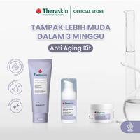 Gambar Theraskin BPOM Age Revival Anti Aging Kit Basic Skincare - Untuk Flek, Anti Aging, Mencerahkan dan menyamrkan kerutan - 3pcs Facial Wash, Sunscreen, Serum Malam dari Theraskin Kosmetika Kota Tangerang Selatan 1 Tokopedia