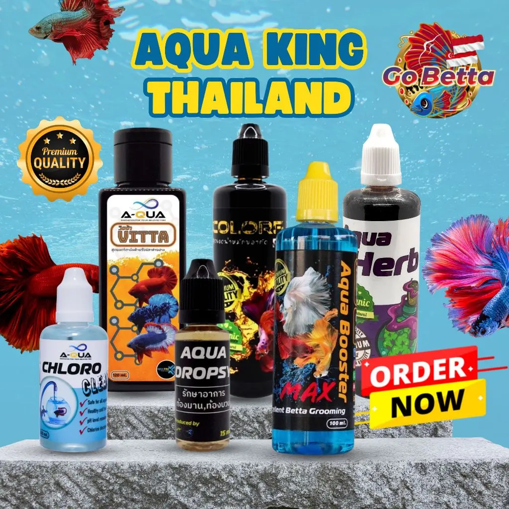 POPULAR AQUA KING THAILAND | DROPSY | HERB | COLORFULPLUS | BOOSTER MAX | COLORFUL POWDER | BETTA VITTA | CHLORO