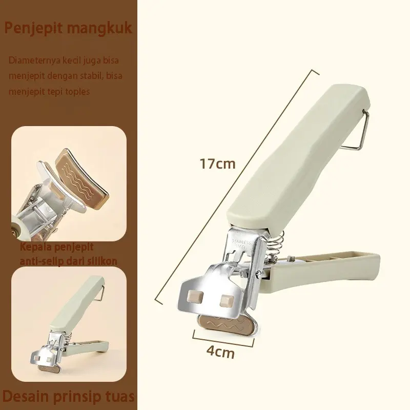 Penjepit Mangkuk / Penjepit Anti-Panas / Alat Dapur / Penjepit Mangkuk, Piring, Kukusan / Penjepit Anti-Selip dan Anti-Panas / Pengangkat Piring / Alat Dapur Serbaguna 8