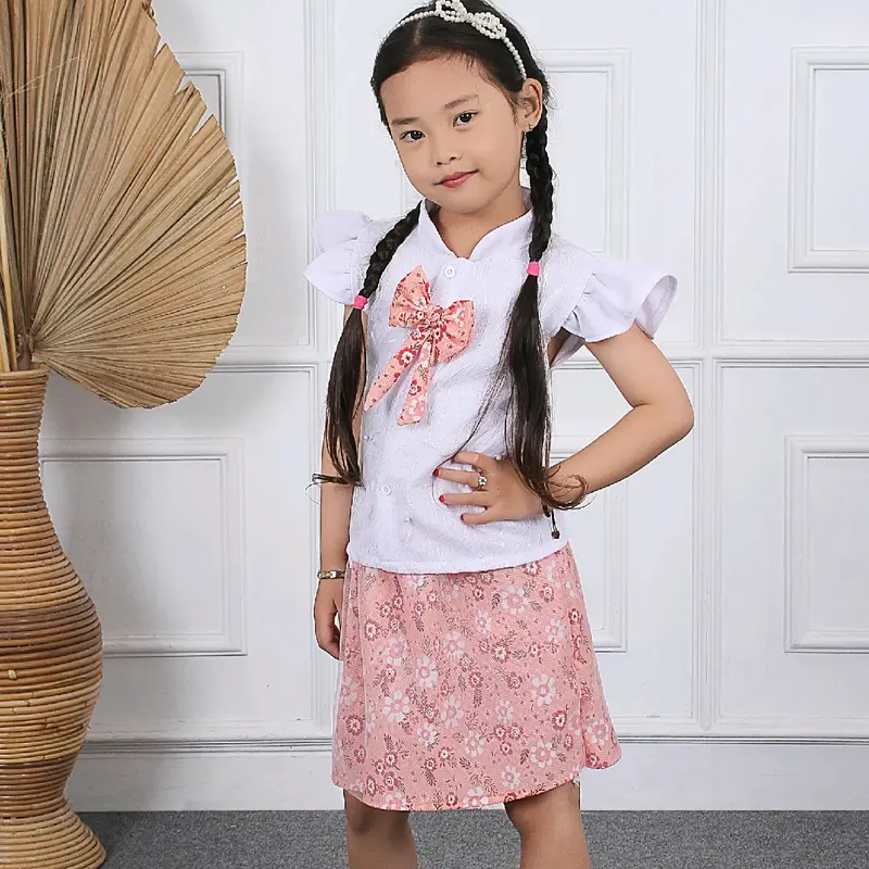 Setelan Rok Anak Perempuan Brukat Pita 1-6 tahun Fashion 0