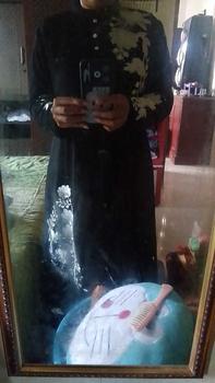 Product Review of GAMIS KARINA SET ROMPI BAHAN CERUTY LD 110 PB 138 BB 45-75KG BEST SELLER    ld 120 muat bb 55-85kg from c** s**i 0