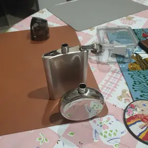 Botol Hip Flask Stainless Steel 8oz