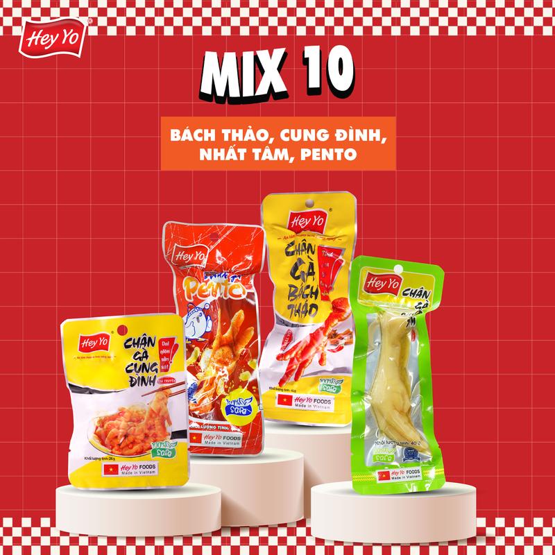  Combo 10 chân gà cay Hey Yo chân gà siêu cay chân gà ít cay chân gà rút xương Hàng Việt Nam Ăn Vặt Thơm ngon chất lượng 