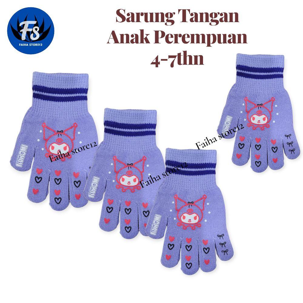 3 Pasang Sarung Tangan Anak Perempuan Karakter Gambar Cewek 4-7thn Lembut Nyaman Warna Ungu Pink Hitam 3 Pasang Sarung Tangan Anak Perempuan Karakter Gambar Cewek 4-7thn Lembut Nyaman Warna Ungu Pink Hitam