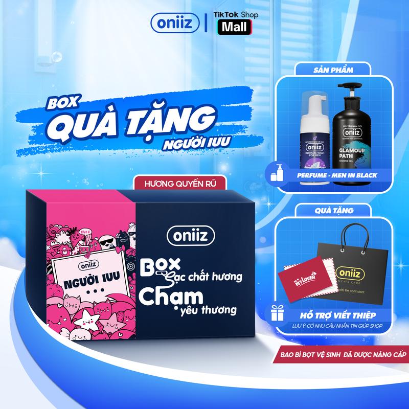  Quà Tặng Người IUU - Hương Quyến Rũ Oniiz | Sữa tắm hương nước hoa Men In Black 500ml Bọt vệ sinh nam giới Perfume 100ml 