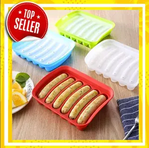 Cetakan Sosis Kue Telur Puding Es Silikon DIY 6 Rongga Sausage Silicone Mold - Alat Dapur Masak Kitchenware