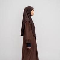 Gambar TUBITA - Zoya French Khimar Hijab Wanita Instant Syari Kerudung Polos Jilbab Umroh dan Haji - Black, Reguler dari Tubita Official Kota Bandung 3 Tokopedia