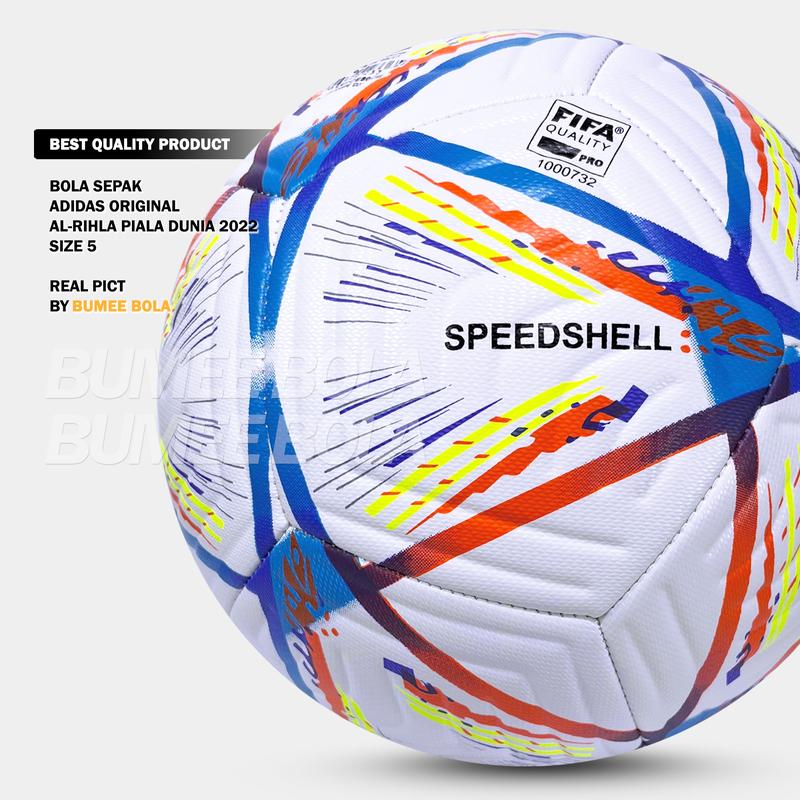 Bola Sepak Size 5 Pildun Al Rihla Piala Dunia 2022 Grade Original Jahit 100% Real Pict | Ball | Outdoor | Pompa 4