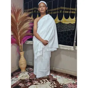Kain Ihram Pakaian Pria Dewasa Perlengkapan Haji Umroh / Kain Ihrom