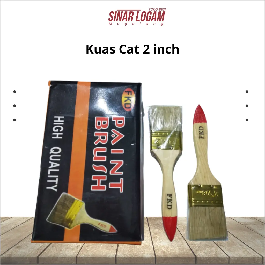 KUAS CAT 2 INCH KUAS CAT TEMBOK KUAS CAT BESI KAYU KUAS LUKIS 2" INCH