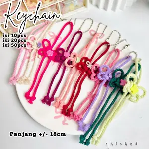 10pcs Souvenir Bag Charm Macrame/ Souvenir Pernikahan Gantungan Tas/ Souvenir Pernikahan Cantik Kekinian Uptodate SOVERLY