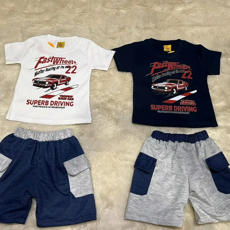 Setelan baby spiderman/dino/racing 1