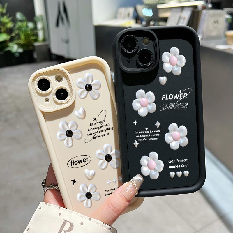 Casing Hp Untuk OPPO A60 Case Hp Pola Bunga Kartun Casing Ponsel Cesing Silikon lembut Kesing pelindung Kasing Anti guncangan 6