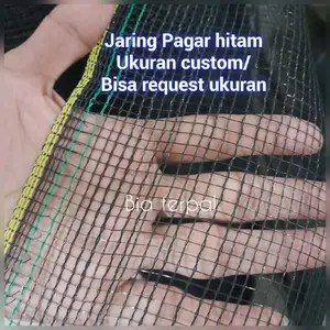 Jaring Pagar Hitam atau Waring HITAM Ukuran Custom atau ECER -HARGA PER METER- Outdoor -