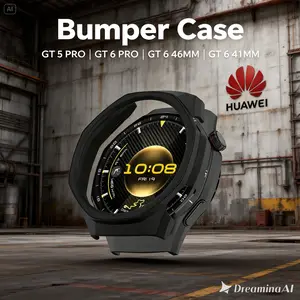 Huawei Bumper Hard Case untuk Huawei Watch GT 5 Pro GT 6 Pro - Perlindungan Optimal dari Gesekan dan Benturan - Kompatibel dengan Huawei Watch GT 6 Pro