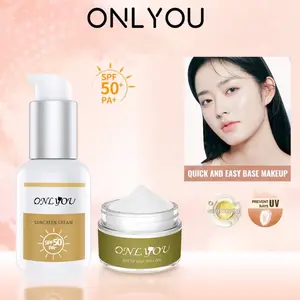 ￼ONLYOU 2PCS PAKET All Skin / ONLYOU Whitening moisturizer glowing cream + ONLYOU Menyegarkan Sunscreen SPF 50+ PA+