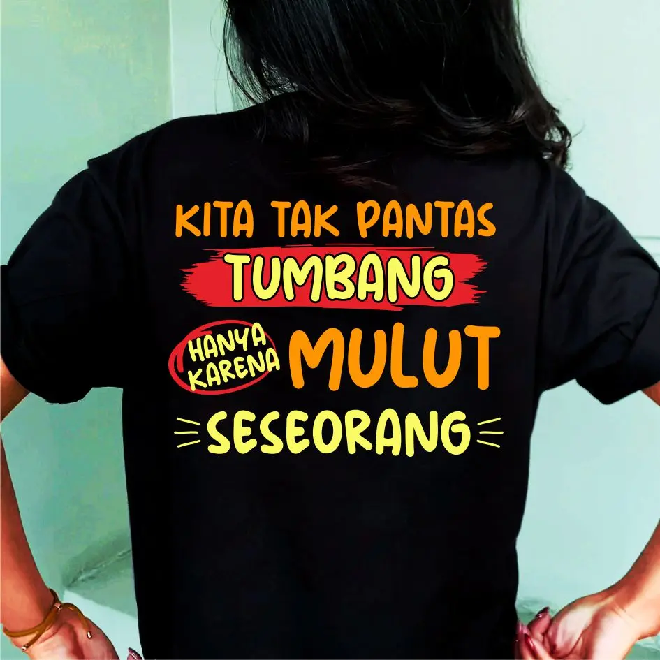 kaos katun tak pantas tumbangg combed 24s dtf Lembut Nyaman