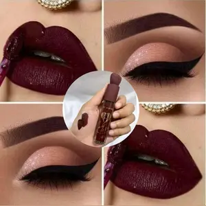 [1pcs] lipcream matte & waterproof - lipcream bibir merah,maron,nude / Lipcream Bibir Matte Tahan Air Waterproof