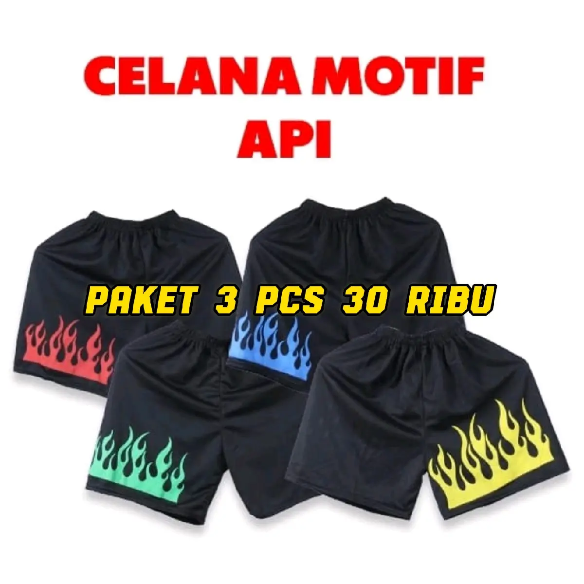 Celana Boxer Anak Remaja Dan Dewasa Bisa Pakai, Paket 3 pcs Celana Olahraga Sport Pendek voli