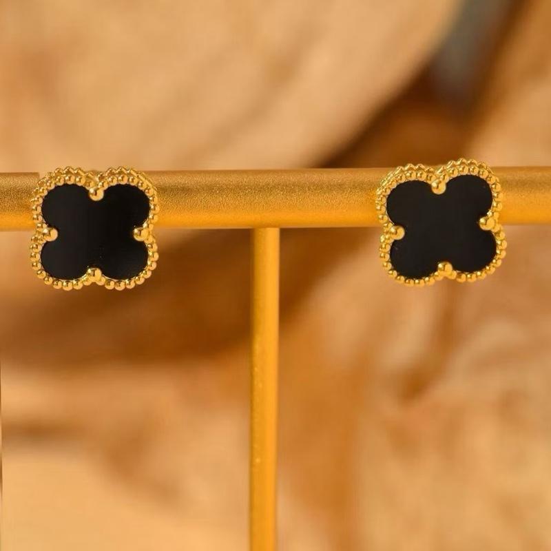  hoa tai cỏ titan bản 12MM ma vàng 18k khong han khong dỉ 