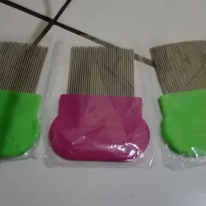 Sisir Kutu Serit Logam Anti Patah untuk Rambut Gatal dan Sakit