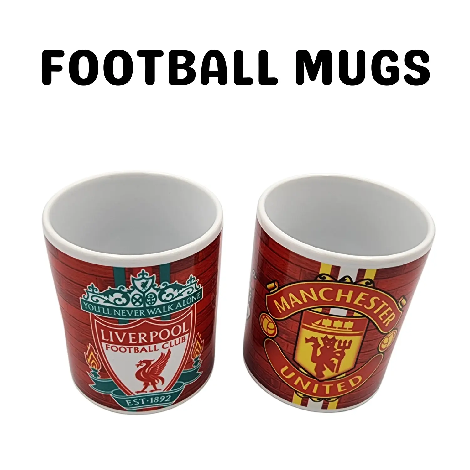 Cawan Bola Sepak / Football Club Mug (Manchester United, Liverpool, Manchester City, Arsenal, Real Madrid, Barcelona)