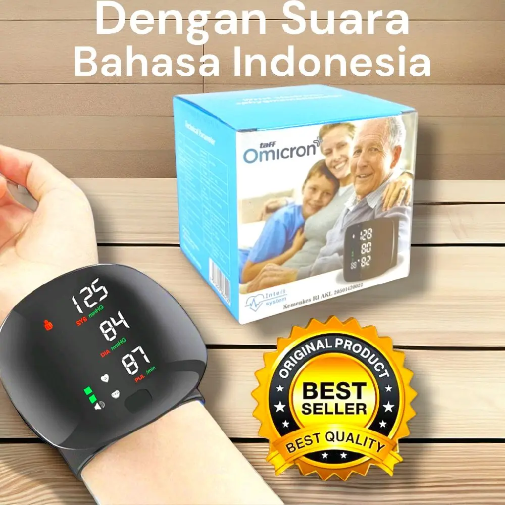 Tensi Digital Original Dengan Suara Bahasa Indonesia Dan Inggris Layar Pengukur A01 Premium