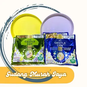 Paket 32pcs Gentle Gen GRATIS 2 piring bundling 2 pack (RANDOM STOK ) Deterjen Cair kemasan 1000an