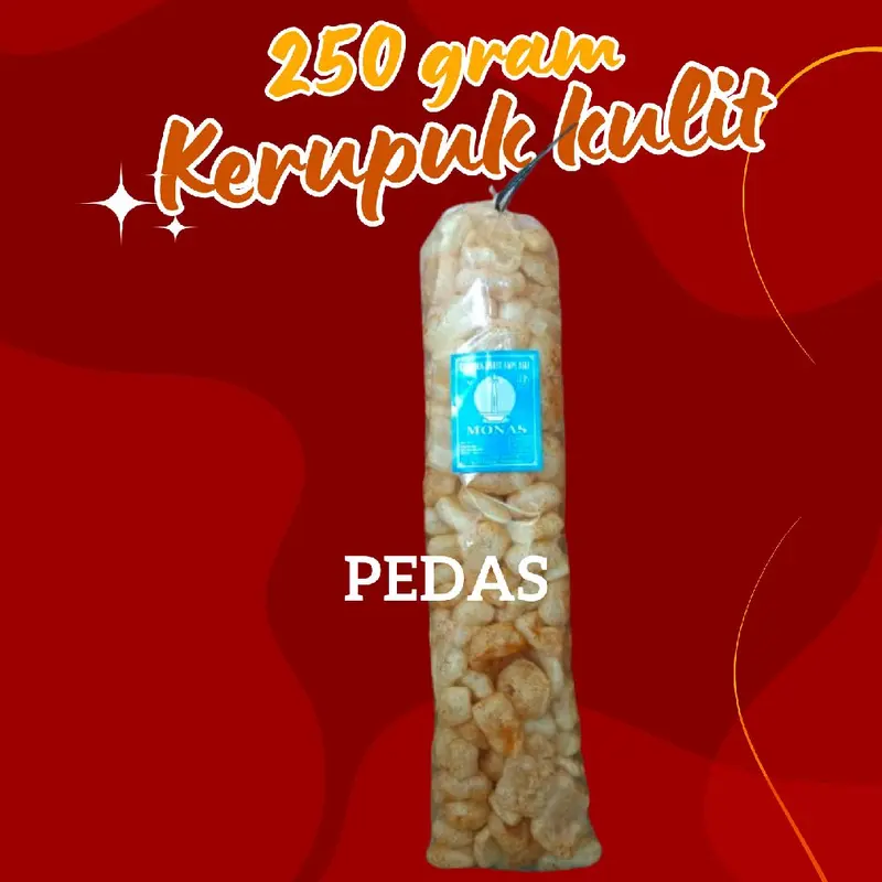 250 Gram Kerupuk Kulit Sapi Dorokdok Jangek Krecek Pedas 5
