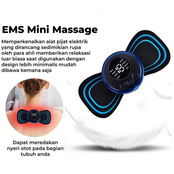 MIKA [Beli 2 Gratis 1] Alat Pijat Leher Elektrik EMS Mini Neck Massager Akupuntur 4