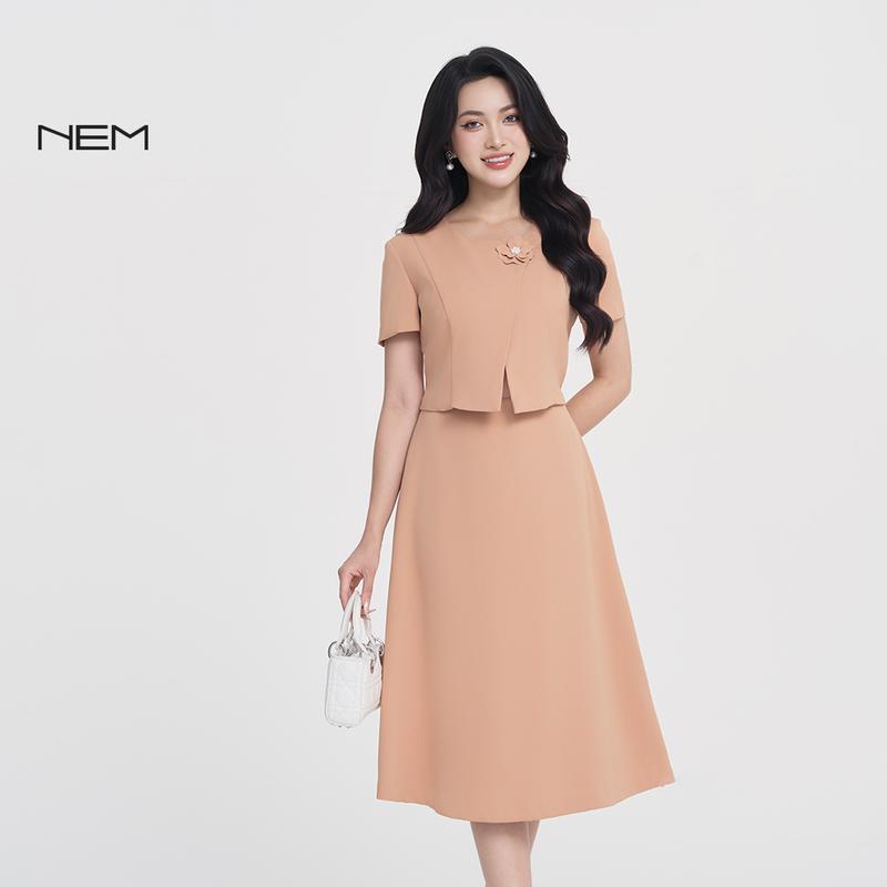 ĐẦM LIỀN THIẾT KẾ 2 IN 1 NEM FASHION D43042