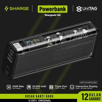 Gambar SHARGE Powerbank Shargeek 140W 20000mAh Fast Charging for iPhone iPad Samsung Android Mackbook - Shargeek 140 Black dari Sharge Indonesia official Kota Administrasi Jakarta Barat 1 Tokopedia