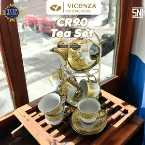 Vicenza Tea Set - Perangkat Cangkir Minum Teh CR90N