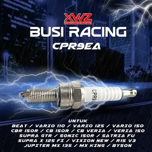 BUSI RACING CPR9EA-9 BEAT FI POP STREET SPACY SCOOPY FI ESP PCX 125 ADV 150 SONIC 150R VARIO 110 125 150 CB150R CBR150R CRF 150L MEGAPRO NEW VERZA NMAX AEROX 155 LEXI VIXION NEW JUPITER MX 135 KING WR155 R15 V2 VVA XSR MT15 XABRE R25
