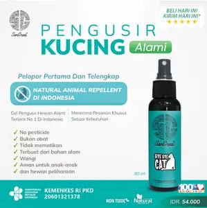 SanGreat Bye Bye Cat Spray 80 ml Spray pengusir kucing liar bandel pup berak pipis sembarangan Anti kucing alami