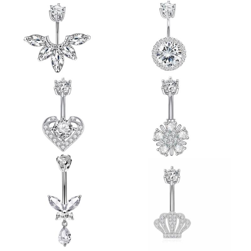 Khuyên rốn sang chảnh thân 6-8-10mm ghi chú nếu lấy size 6mm và 8mm