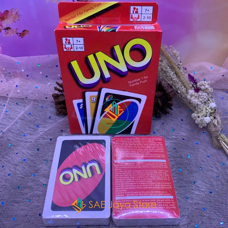 KARTU UNO MAINAN ANAK DAN KELUARGA / UNO CARD GAMES / MAINAN KARTU KELUARGA / KARTU MAINAN KELUARGA / UNO GAME / MAINAN KARTU UNO 0