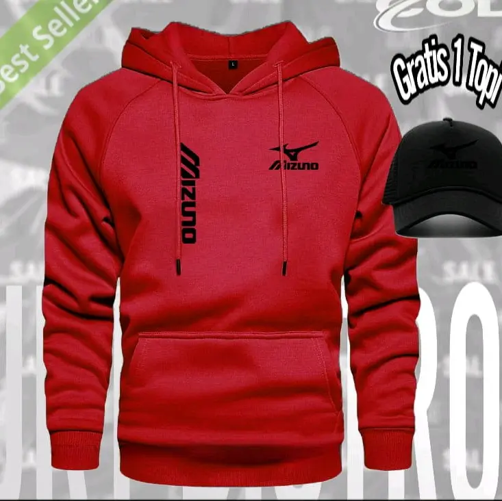 KEFA BONUS TOPI..!! Hoodie Sweater Logo 1205 M1zun0 Kirka Text Hitam bk blok Jaket Hoodie pria dan wanita Terkeren Quality Premium Fleece Nyaman 4