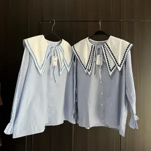 FENFA SHIRT BLOUSE STRIPE SAILOR ADILLA.ID