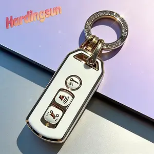 Honda PCX ADV 150 Sh 125 Motorcycle Smart Key Cover Carbon Fiber Silicone Key Case Cover Gantungan Kunci PCX