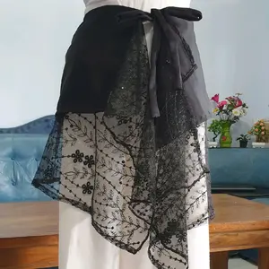LAYERING LACE SKIRT - CURTAIN SKIRT