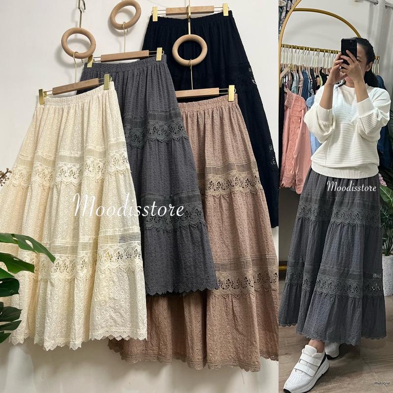 Moodis Bohemian Embroidery Skirt Rok Bordir Bohemian 5