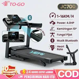 TO-GO JC700 Treadmill Elektrik Treadmill lipat Alat OlahragaTreadmill treadmill portable walking pad treadmill low watt Super Murah Kokoh Kuat Bergaransi Lari