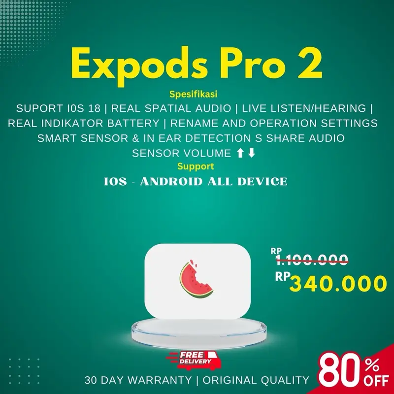 [Expods] Pods PRO 2 Type C TWS Earphone Bluetooth Wireless Charging Case 2024 4