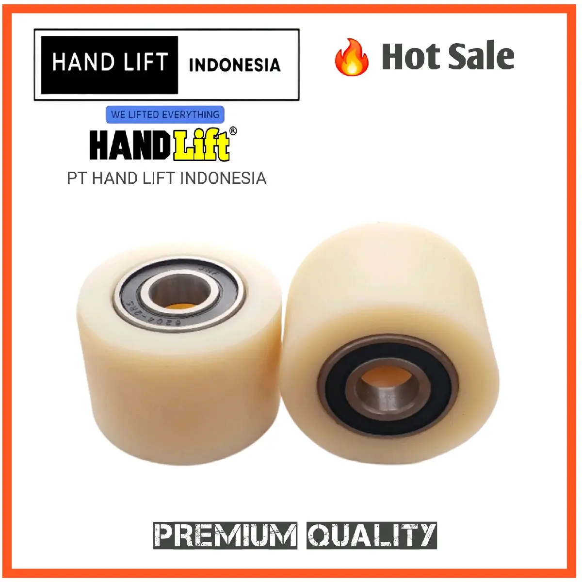 Roda Hand Pallet 80x70 Nilon - Roda belakang Bahan Nilon