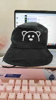 Product Review of TOPI ANAK BAYI 1 SAMPE 3 TAHUN TOPI BUCKET ANAK BERKUALITAS MOTIF BERUANG TERBARU Hitam Denim from M**e 0