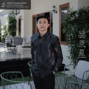 Kemeja Batik Pria Lengan Panjang Katun Primisima Full Furing - Etnik